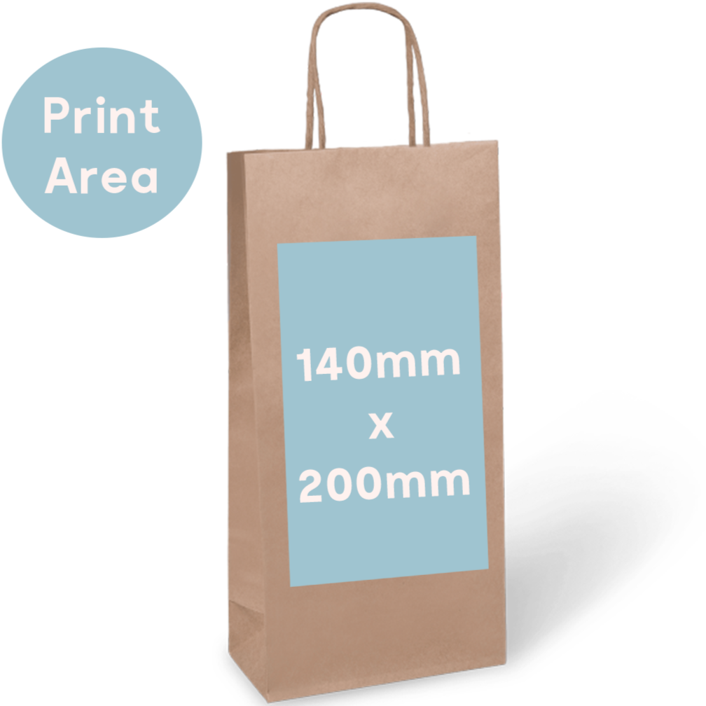 2 Bottle Bag Twist Handle