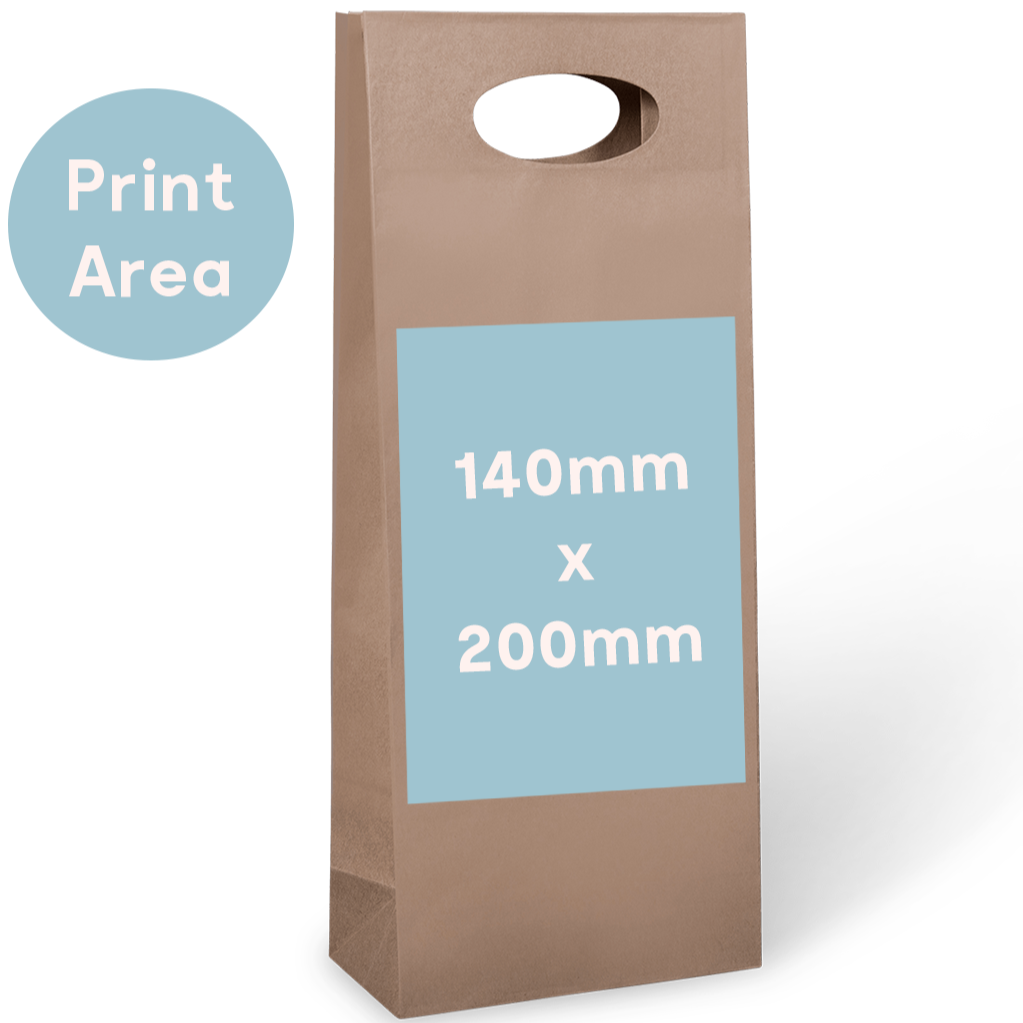 2 Bottle Bag Die-Cut Handle