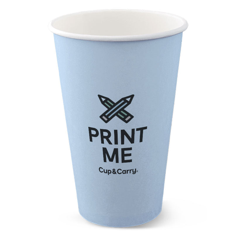 Custom Printed 16oz Paper Coffee Cup - Single Wall