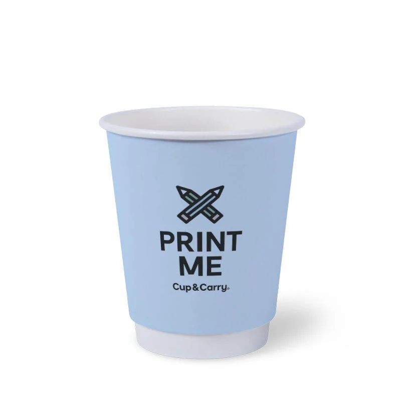 Custom Printed 8oz Paper Coffee Cup - Single Wall