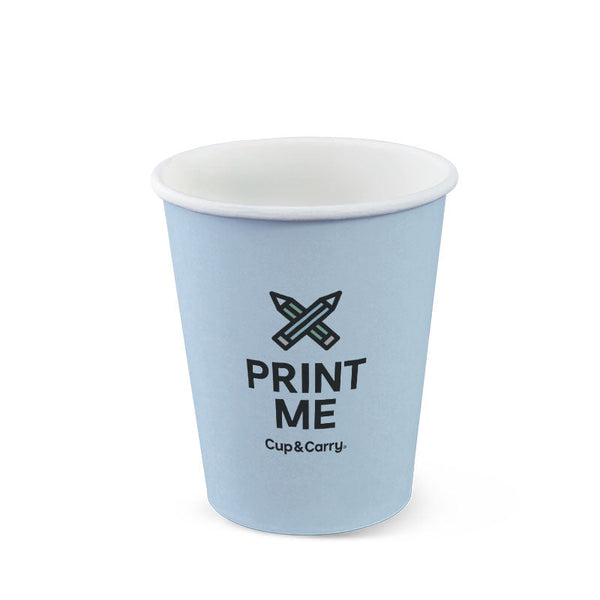Custom Printed 8oz Paper Coffee Cup - Single Wall