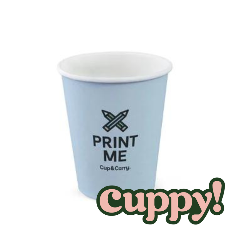 Cuppy 8oz Single Wall Cup - Custom Print