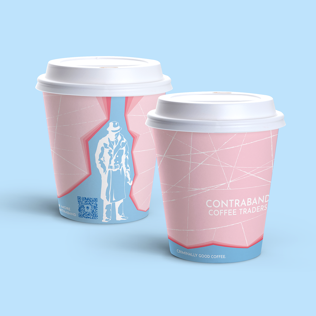 Custom Printed 8oz Paper Coffee Cup - Single Wall