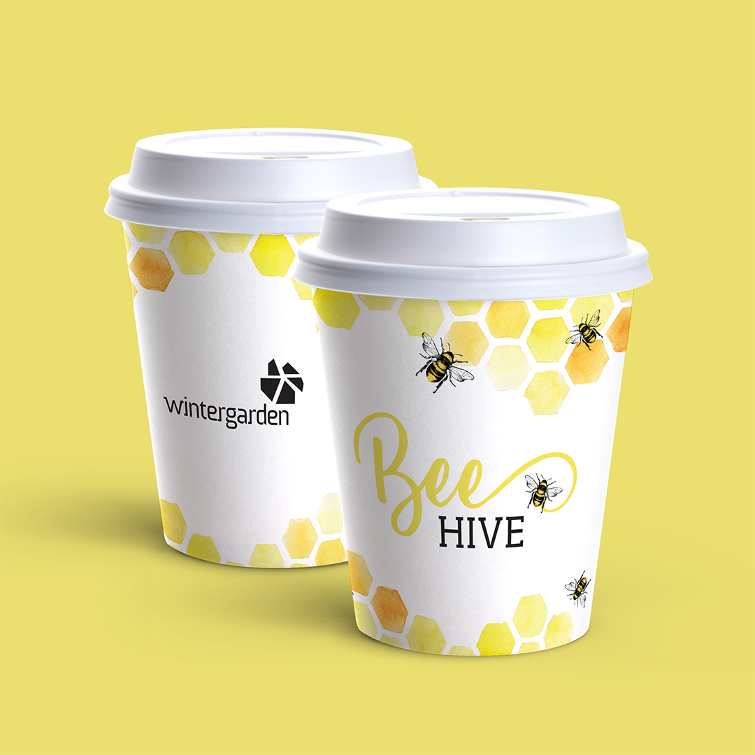 Custom Printed 8oz Paper Coffee Cup - Single Wall