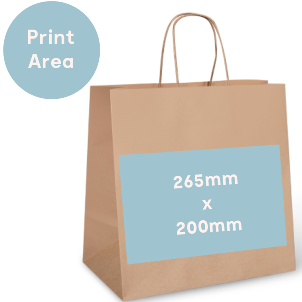 Takeaway Bag White - Custom Print