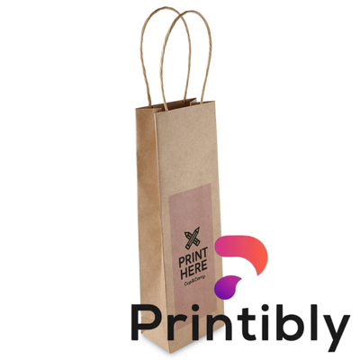 Printibly 1 Bottle Bag Twist Handle