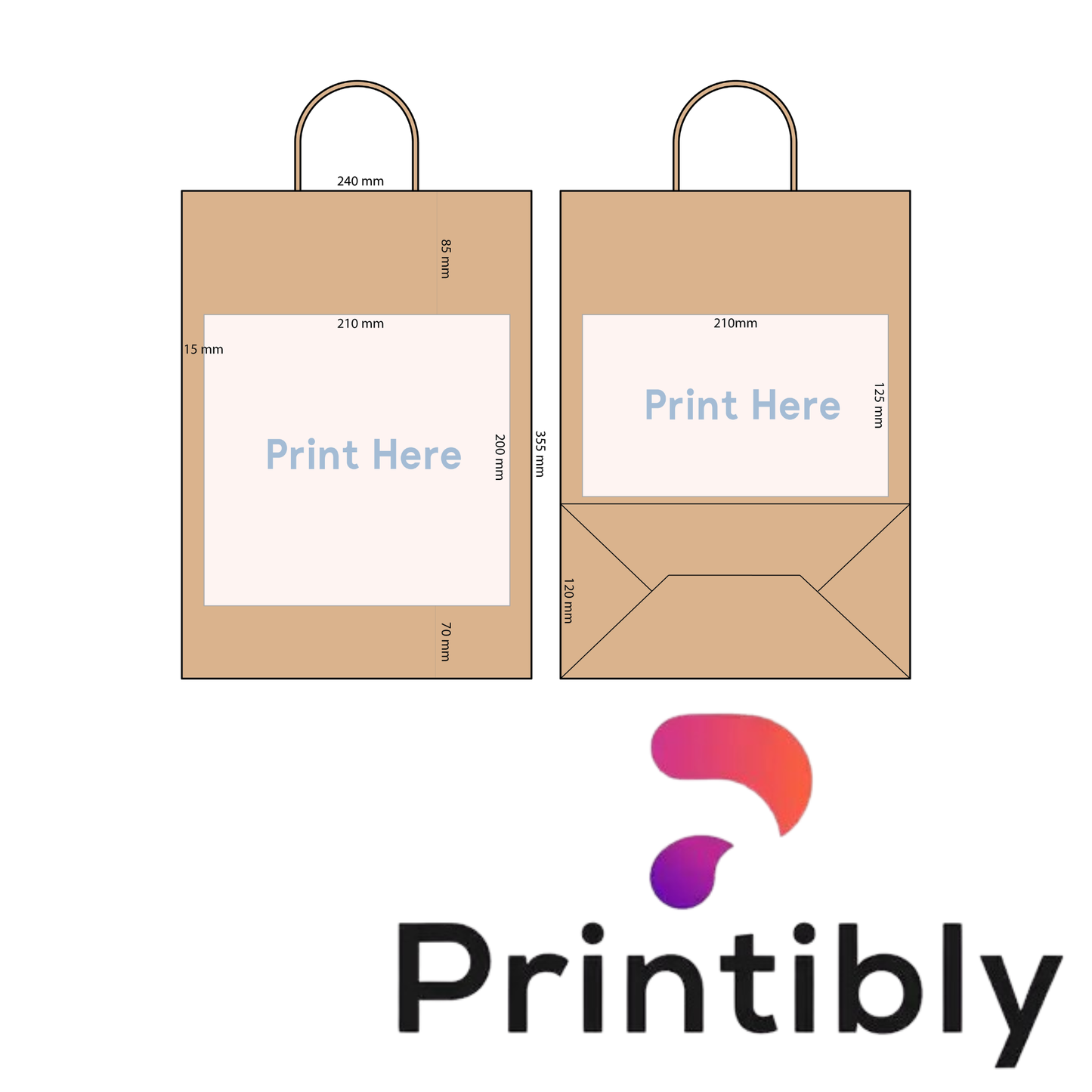 Printibly Medium Bag