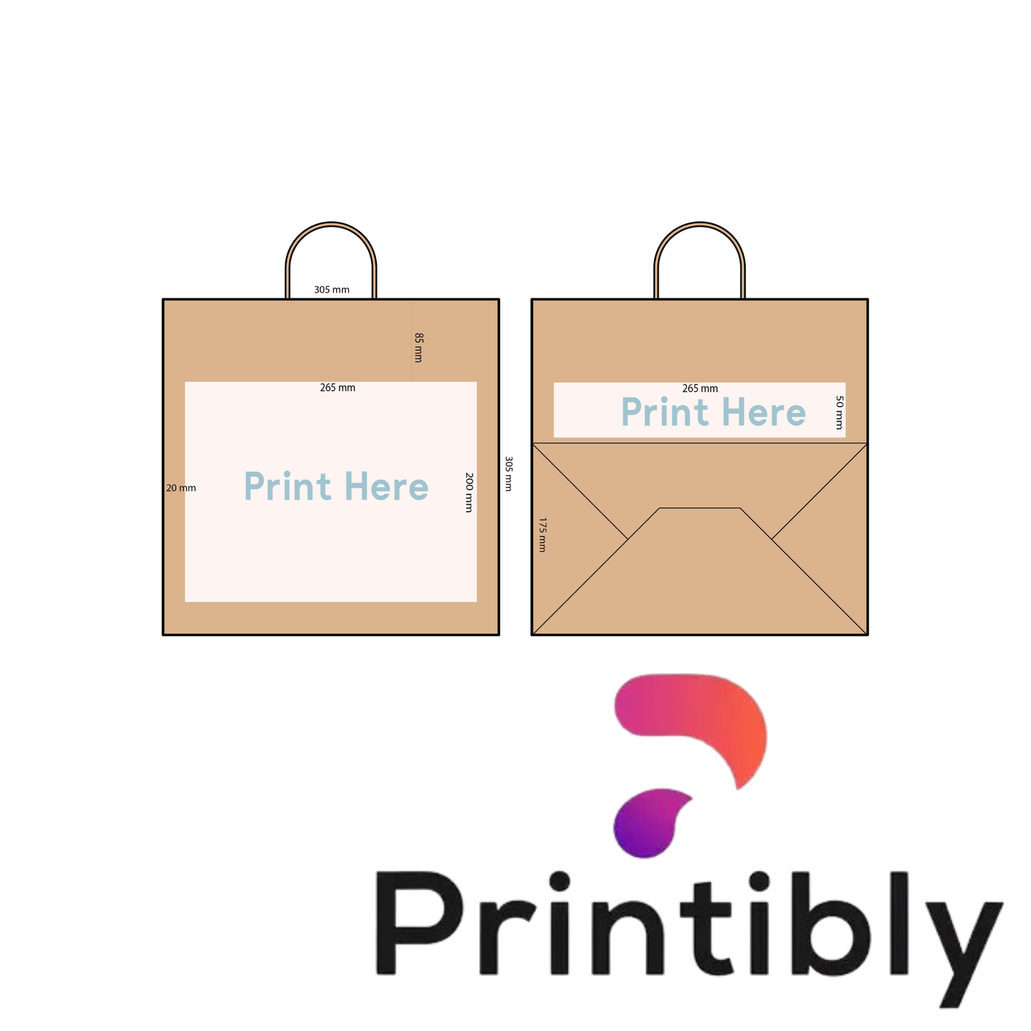 Printibly Takeaway Bag