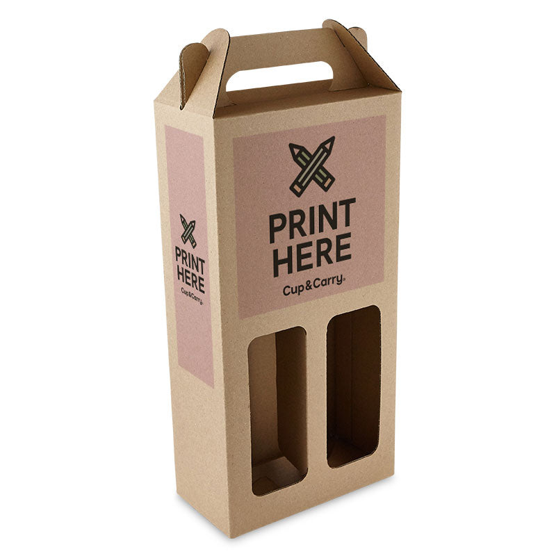 2 Bottle Carton - Custom Print