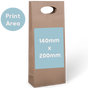 2 Bottle Bag Die-Cut Handle