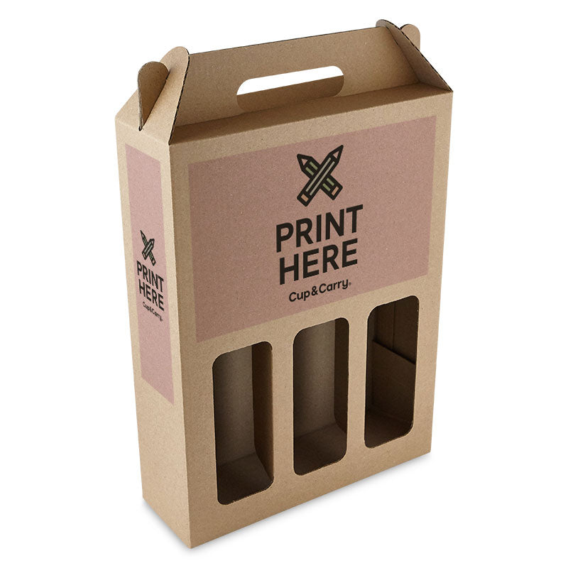 3 Bottle Carton - Custom Print