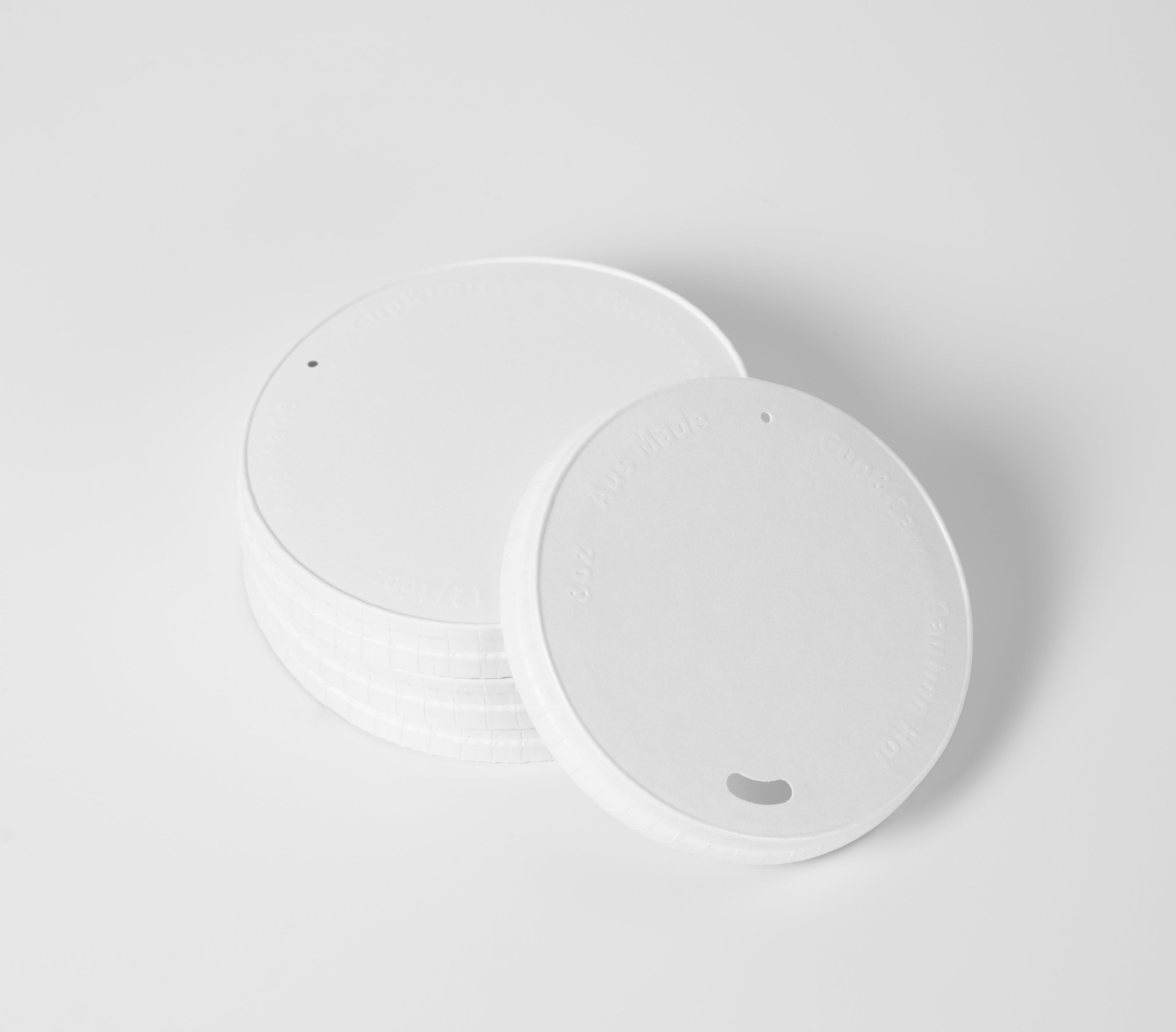 12/16oz (89mm) Paper Lid - White