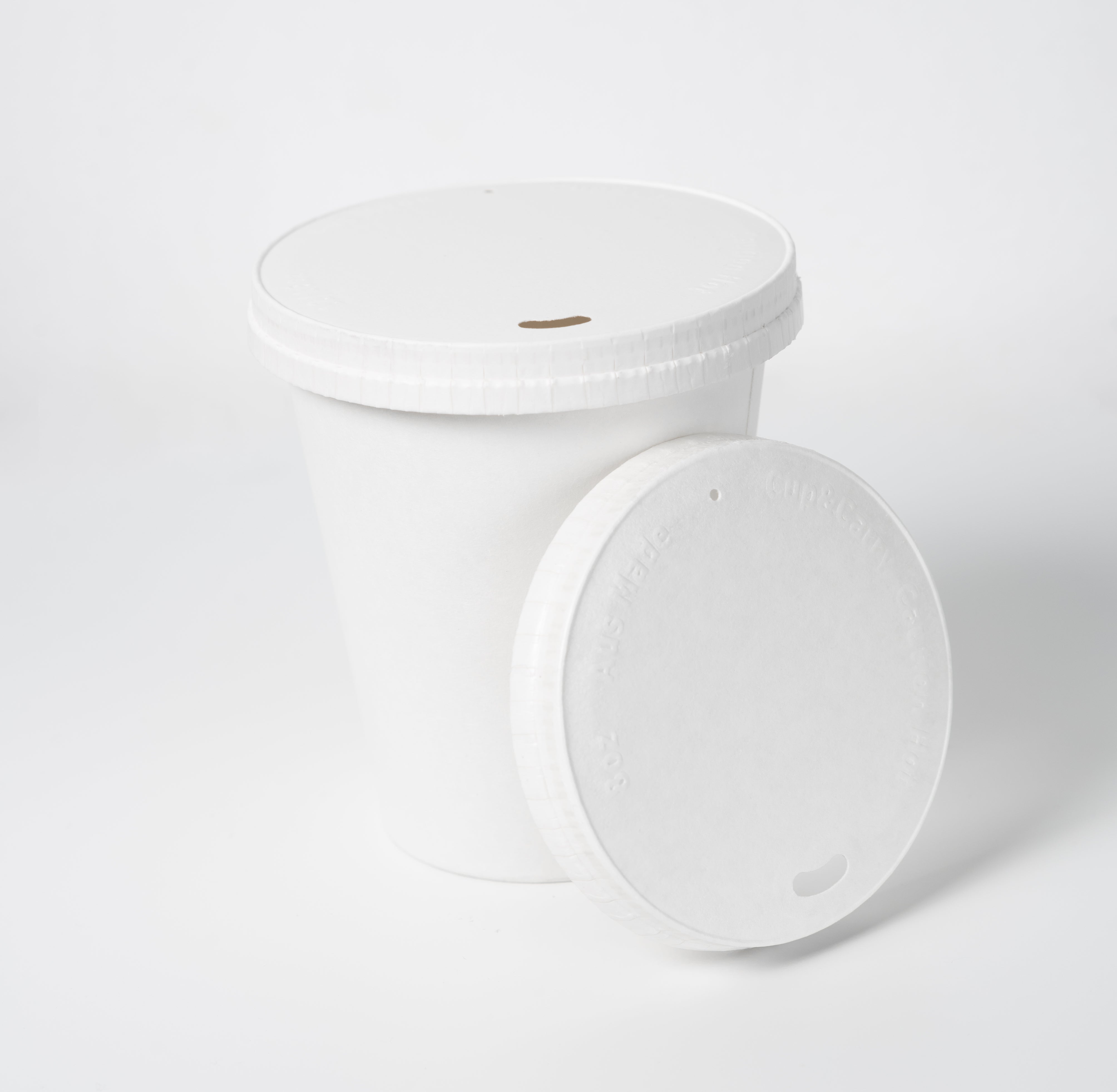 8oz (80mm) Paper Lid - White